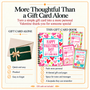 Valentine Gift Card Book with Envelope – 16 Themed Pages