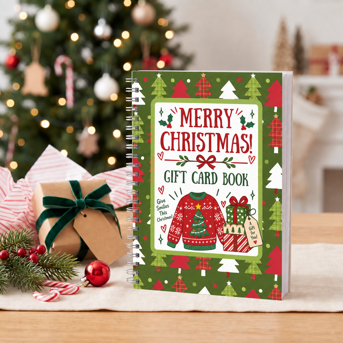 Christmas Gift Card Book – 20 Pages of Holiday Surprises