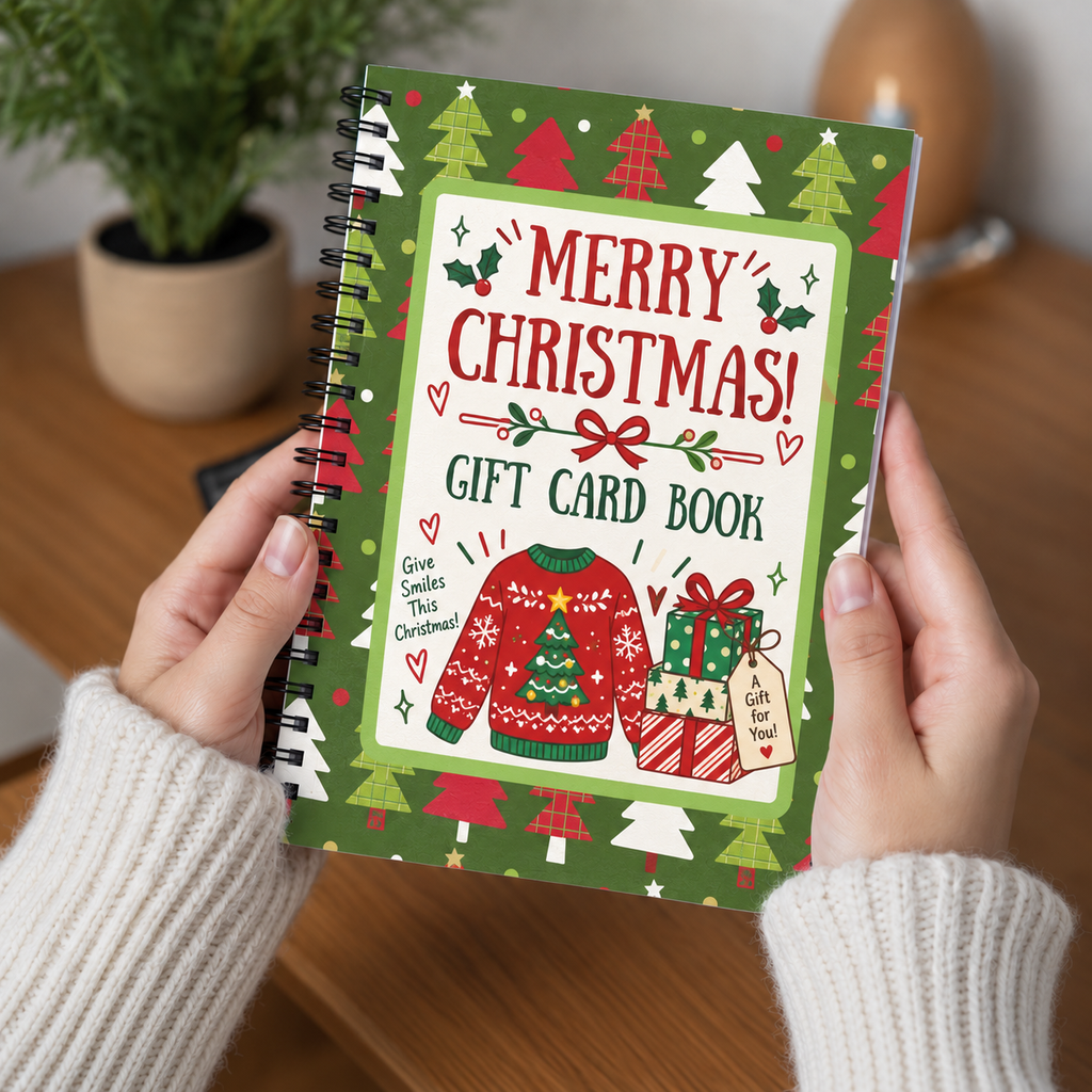 Christmas Gift Card Book – 20 Pages of Holiday Surprises
