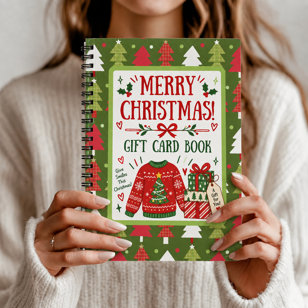 Christmas Gift Card Book – 20 Pages of Holiday Surprises