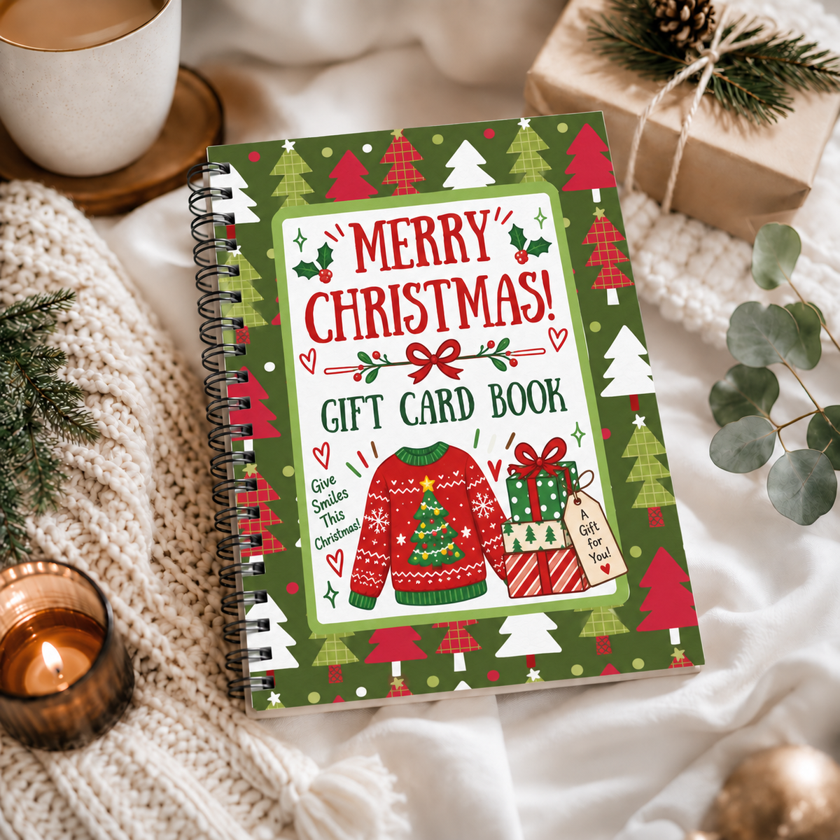 Christmas Gift Card Book – 20 Pages of Holiday Surprises