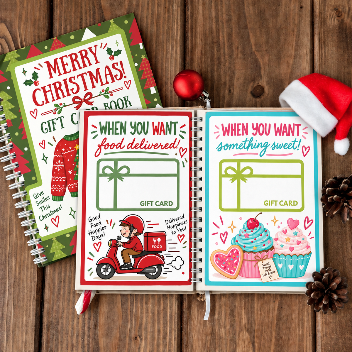 Christmas Gift Card Book – 20 Pages of Holiday Surprises