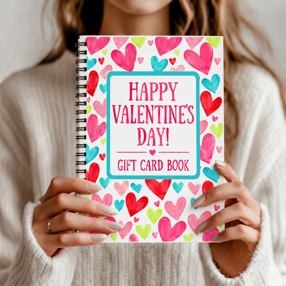 Valentine Gift Card Book with Envelope – 16 Themed Pages